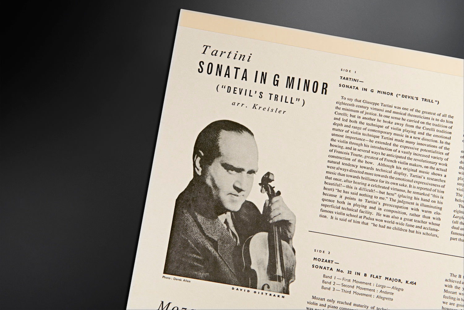 "Devil's Trill" Sonata / Sonata In B Flat, K. 454