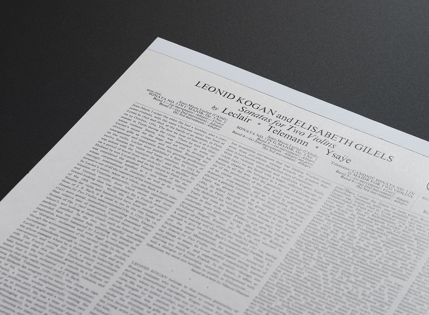 Sonatas for Two Violins