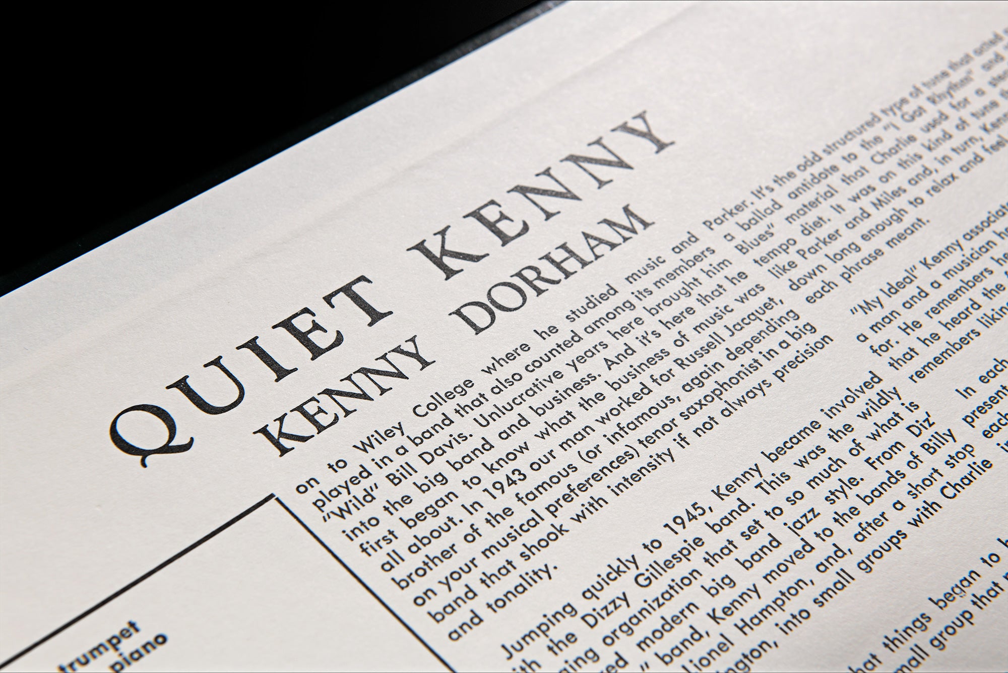 Quiet Kenny (True Mono)