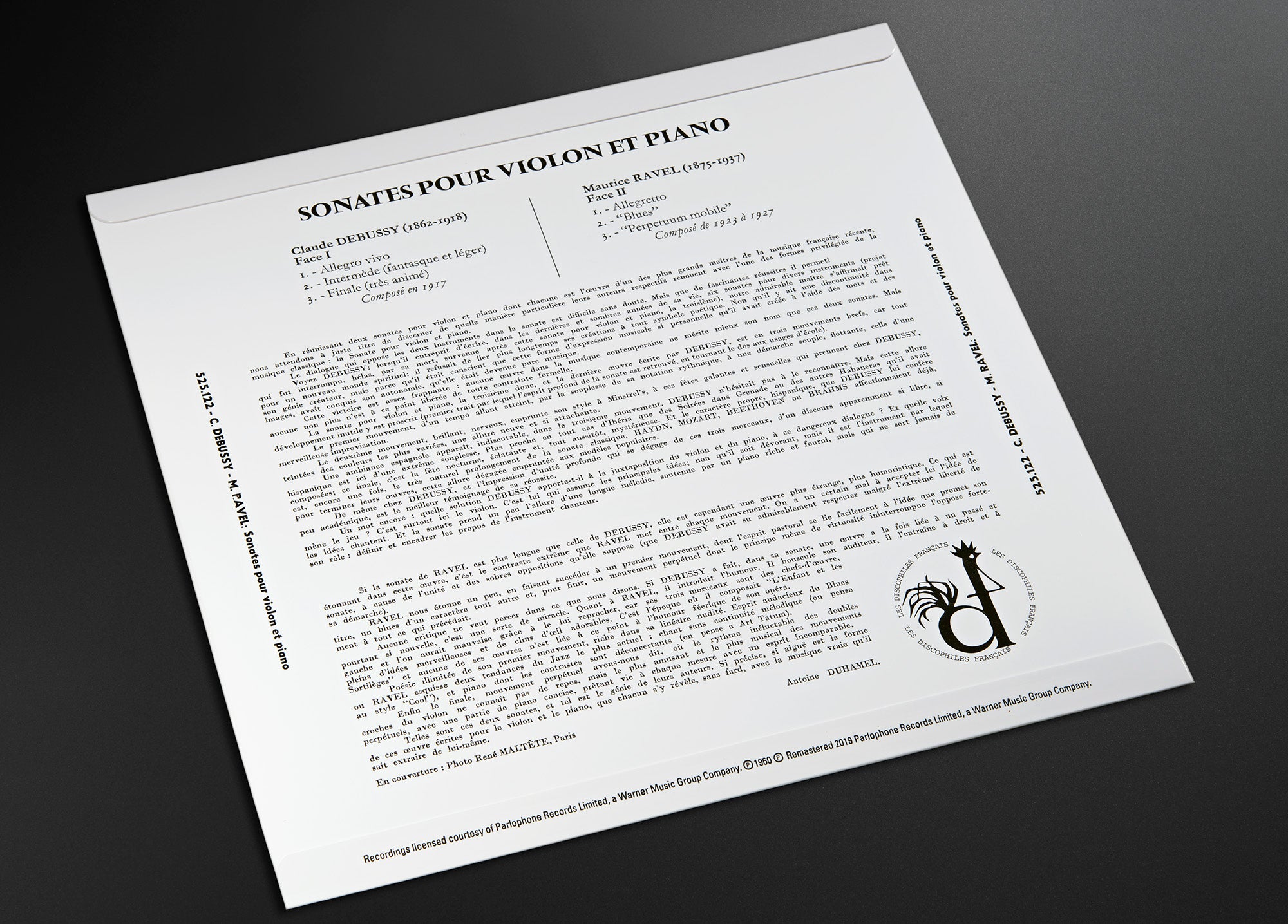 Sonates Pour Violon Et Piano