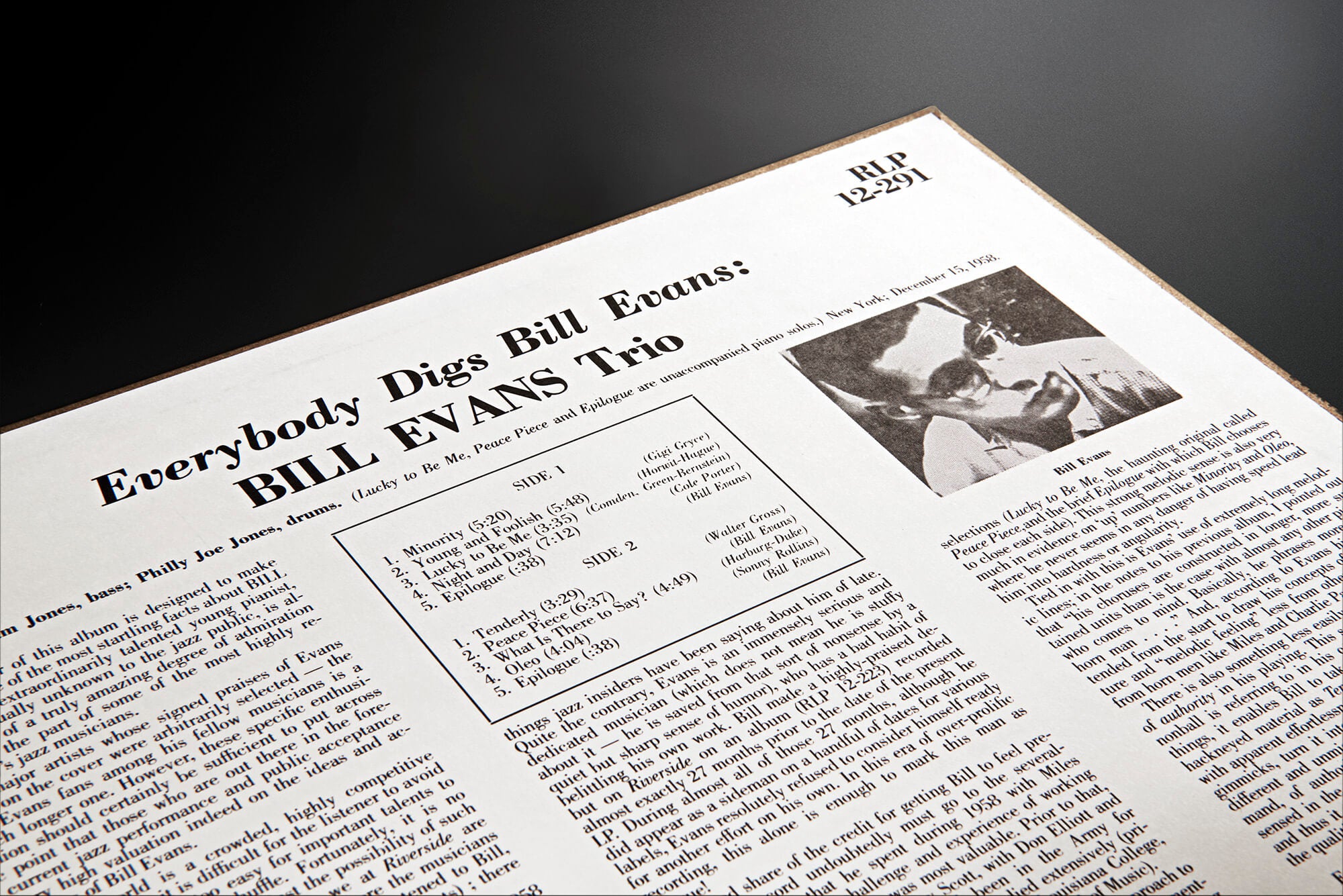 Everybody Digs Bill Evans (True Mono)