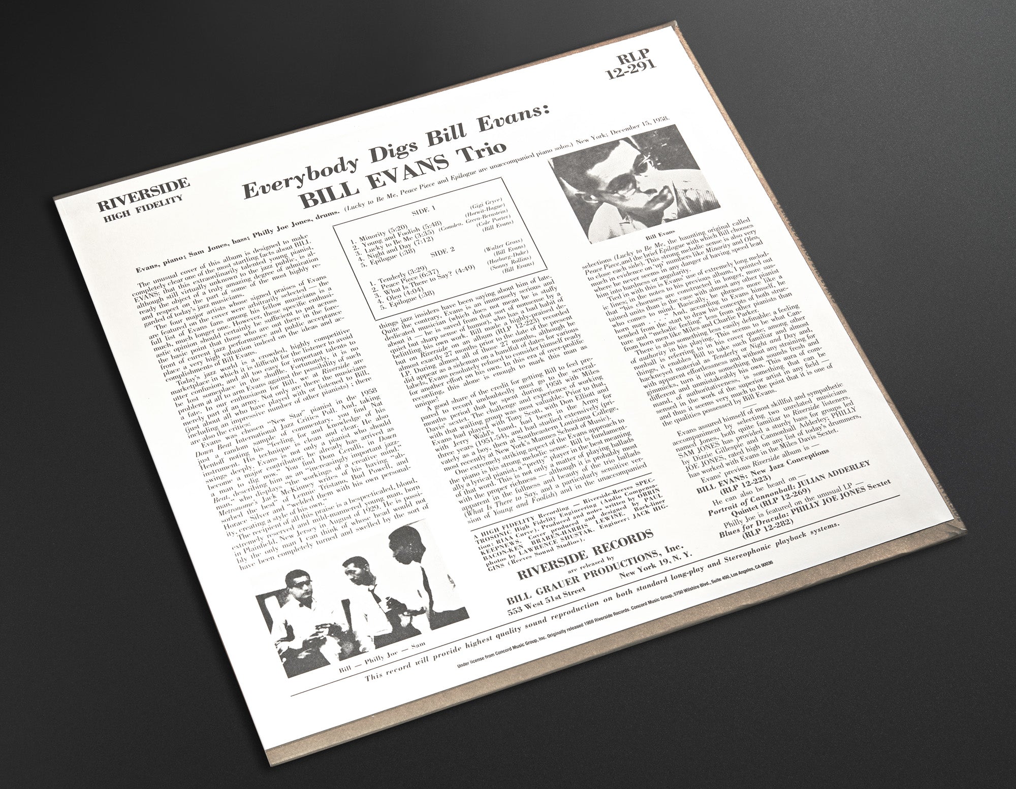 Everybody Digs Bill Evans (True Mono)