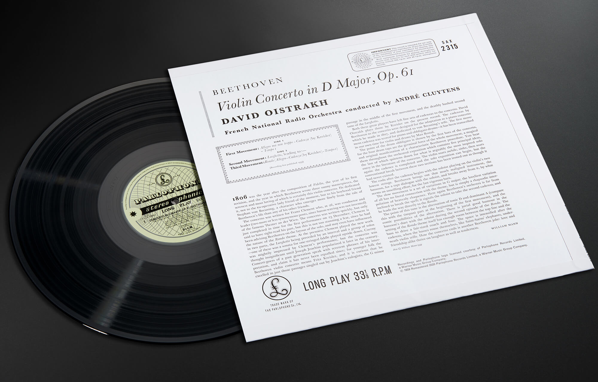 Violin Concerto In D Major, Op. 61