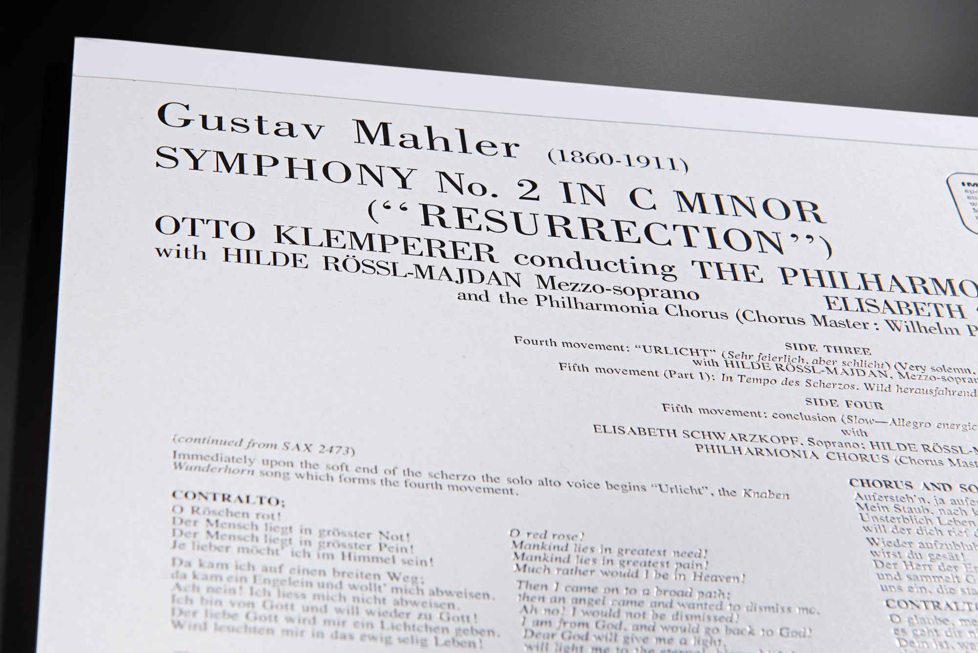 Symphony No.2 “Resurrection”