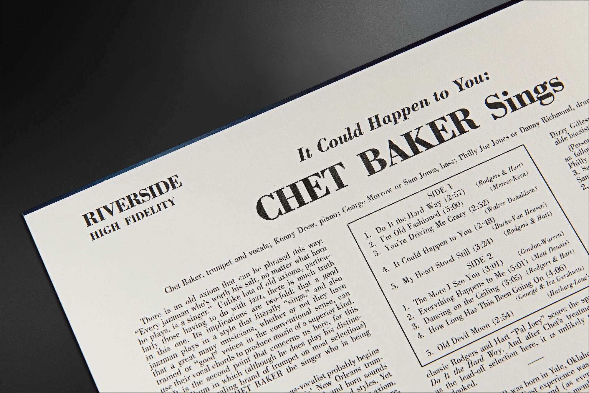 Chet Baker Sings: It Could Happen to You