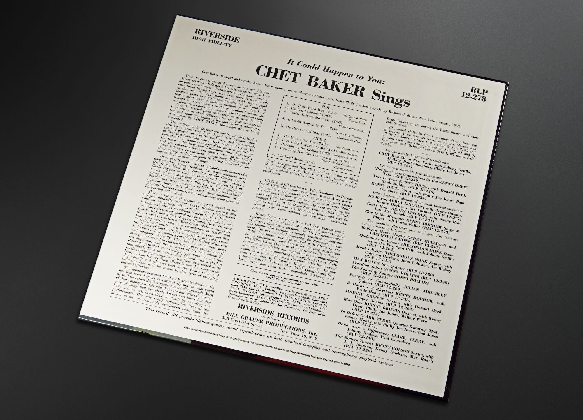 Chet Baker Sings: It Could Happen to You