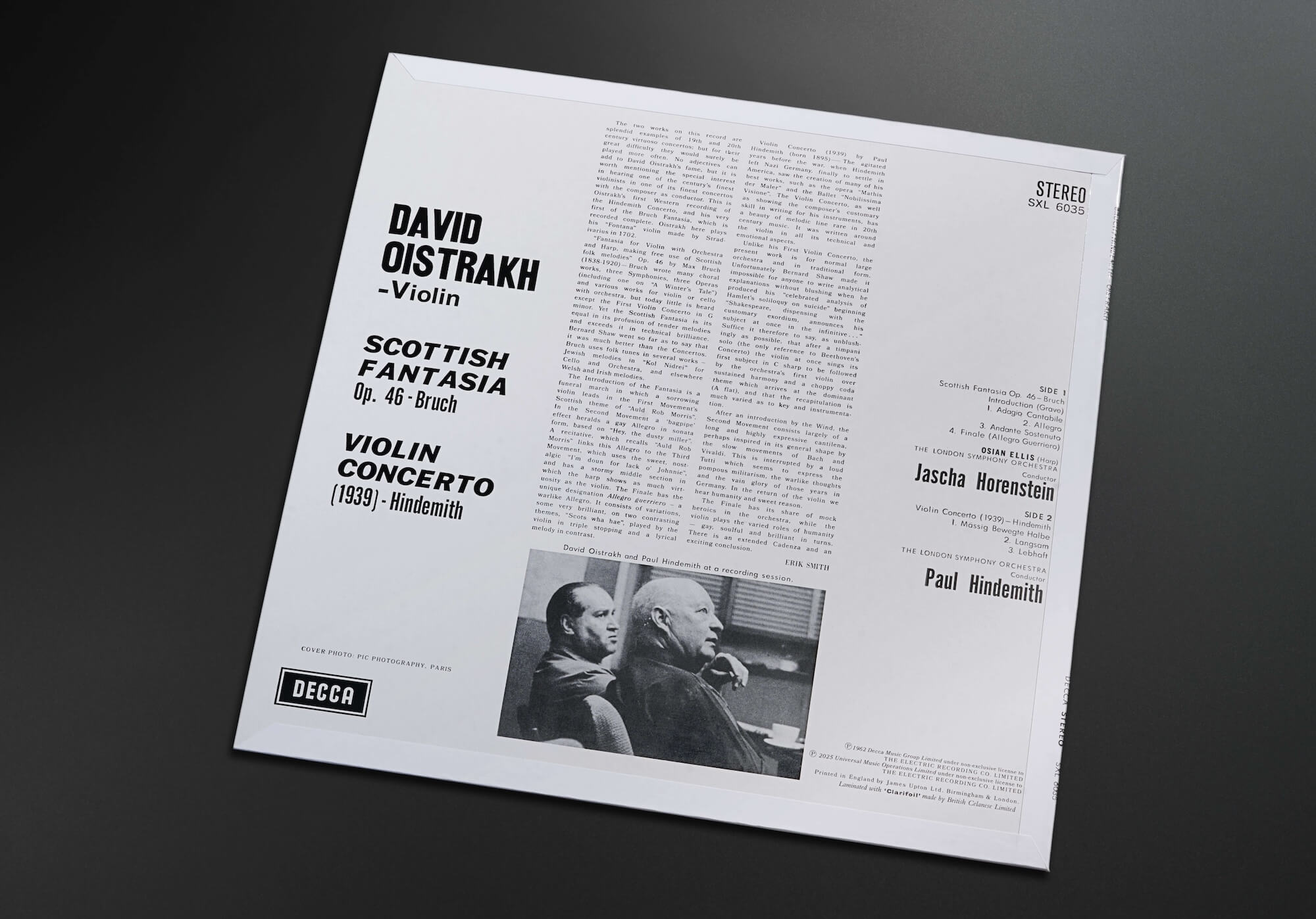 Scottish Fantasia / Violin Concerto