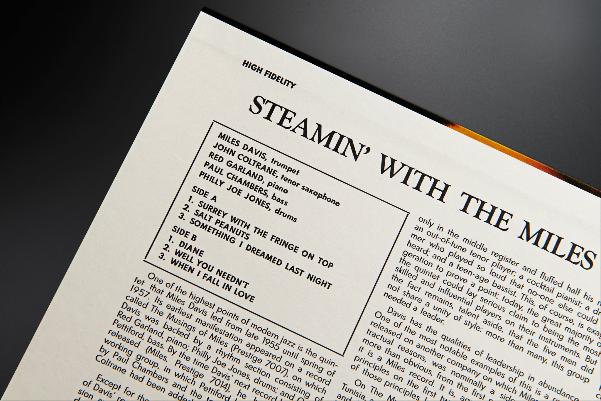 Steamin' With The Miles Davis Quintet