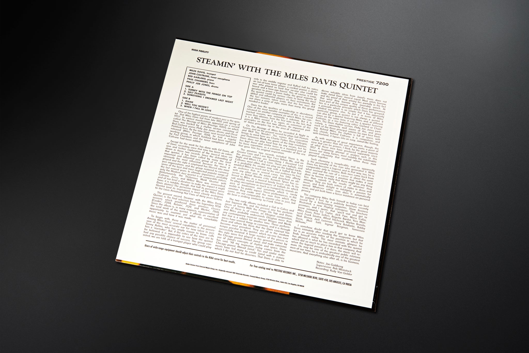 Steamin' With The Miles Davis Quintet