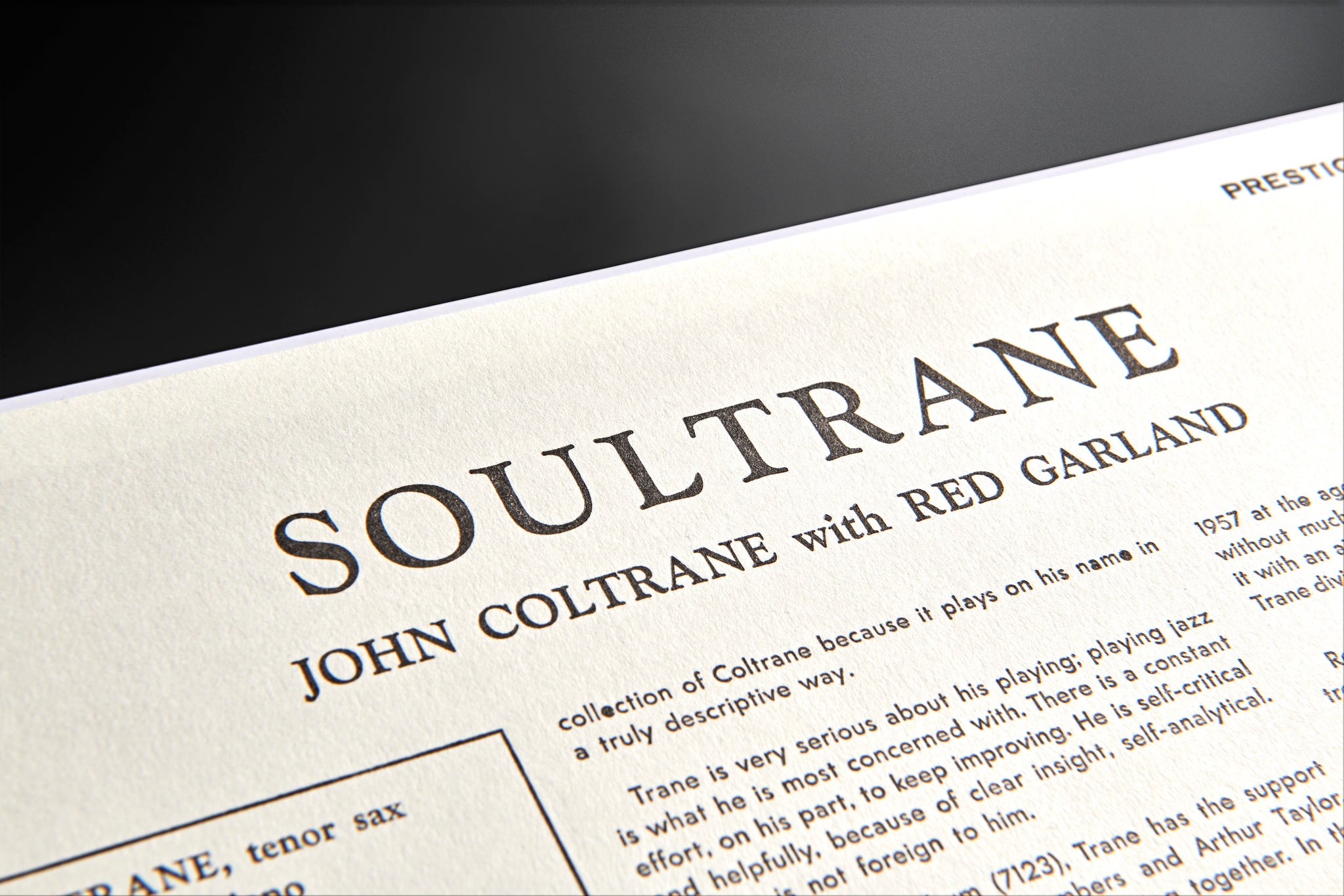 Soultrane in True Mono