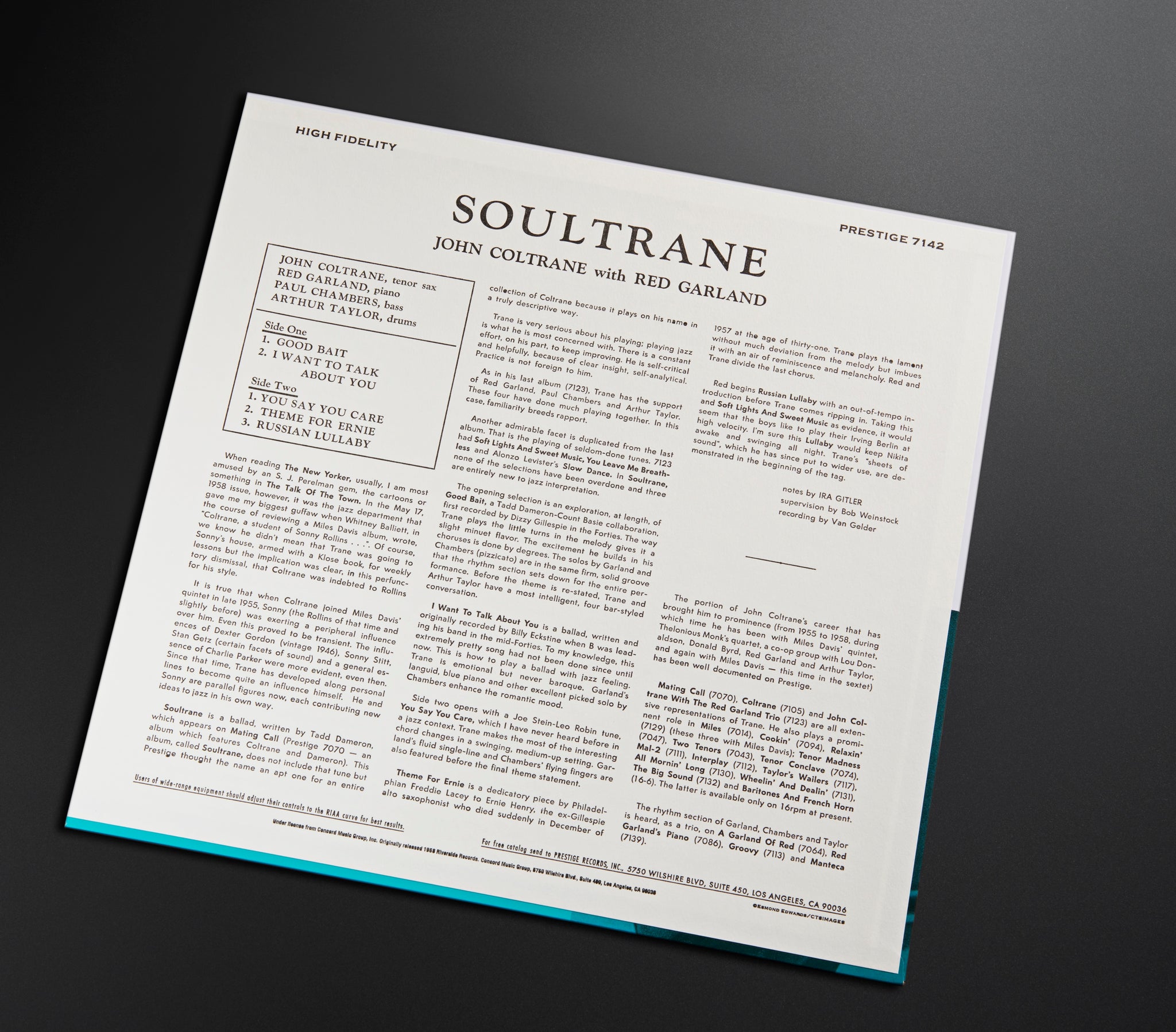 Soultrane in True Mono