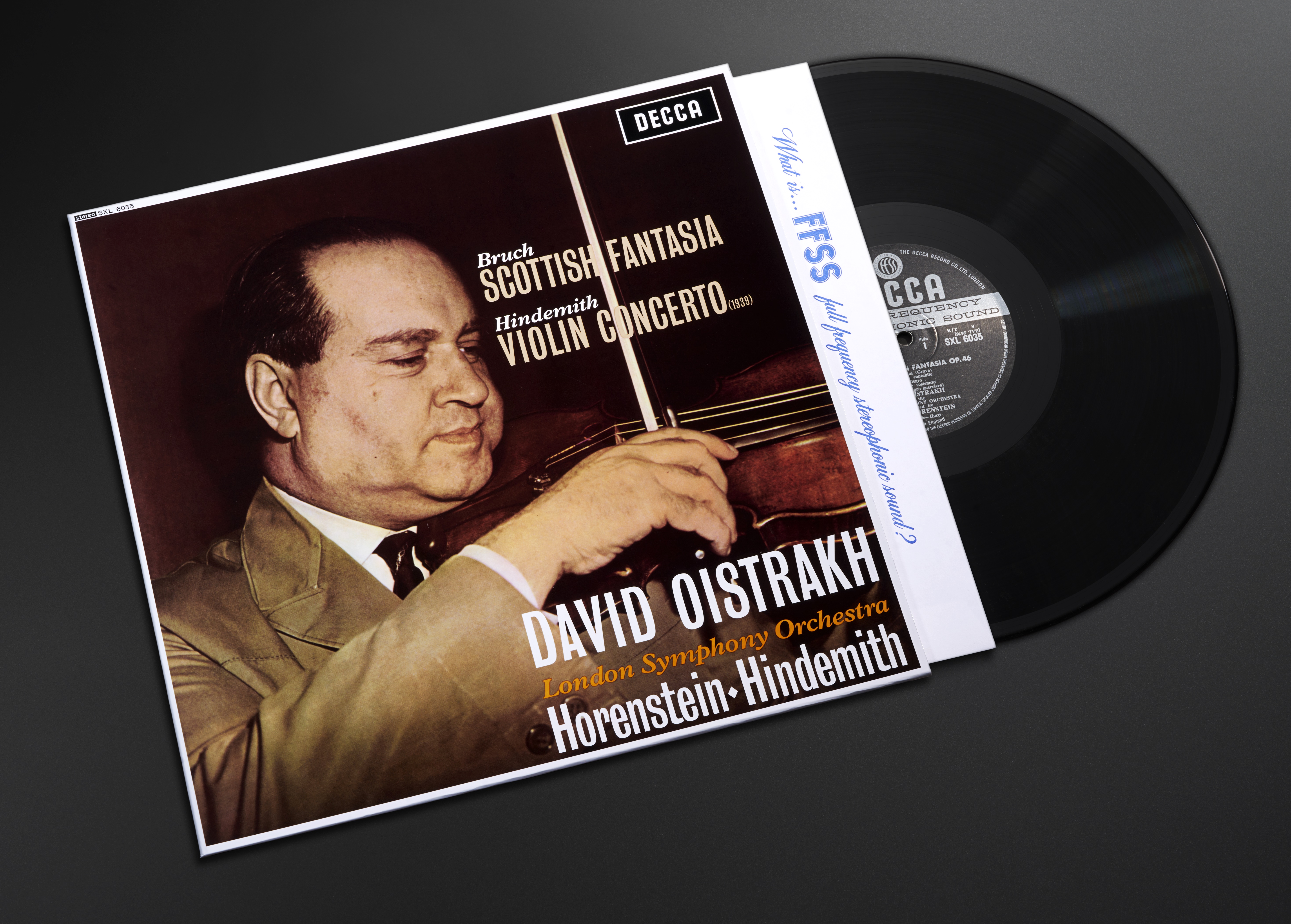 ERC106 Bruch / Hindemith - Scottish Fantasia / Violin Concerto Played by David Oistrakh and The London Symphony Orchestra Conducted by Jascha Horenstein / Paul Hindemith