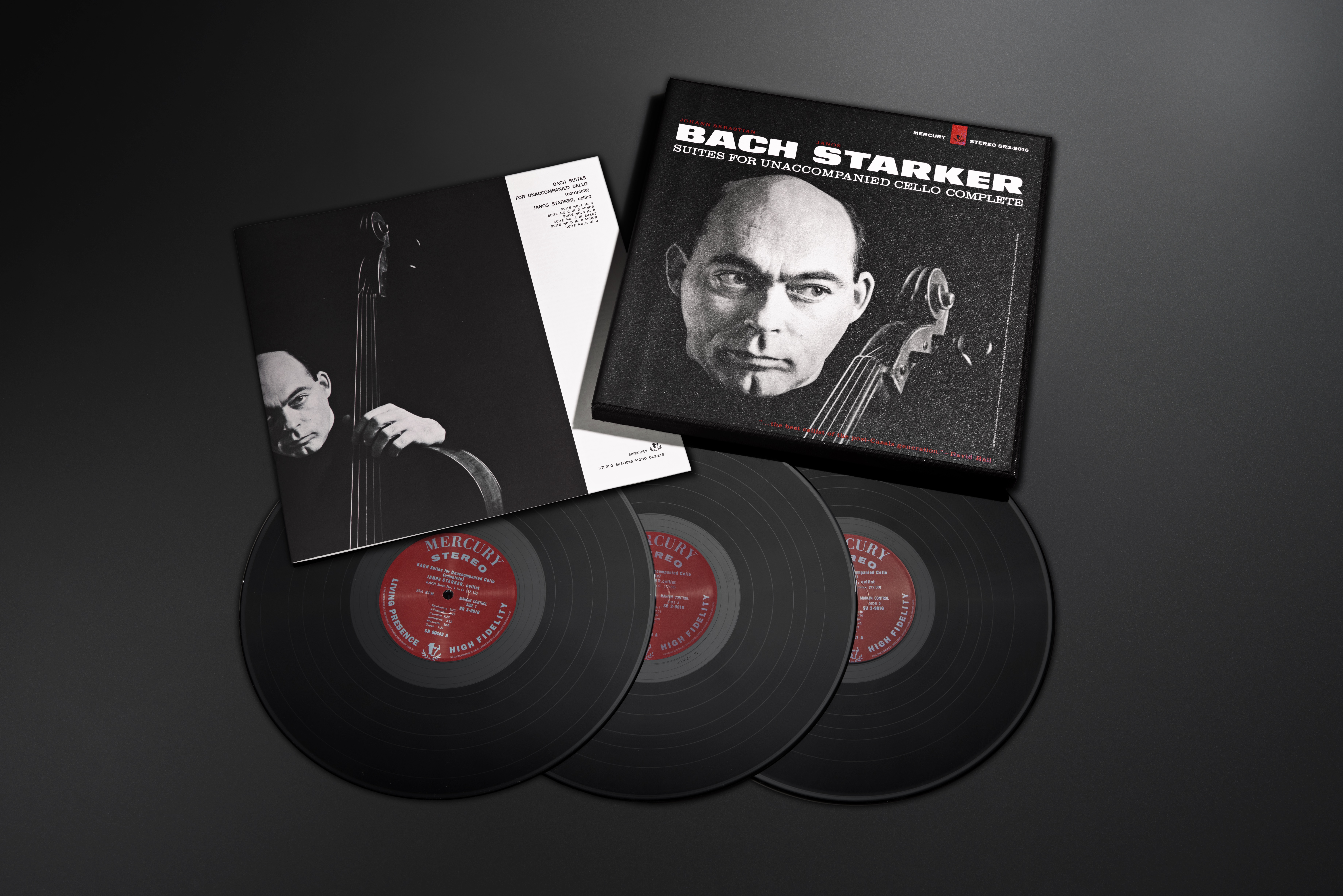 ERC120 Mercury Living Presence Bach - Suites For Unaccompanied Cello (Complete) played by Janos Starker