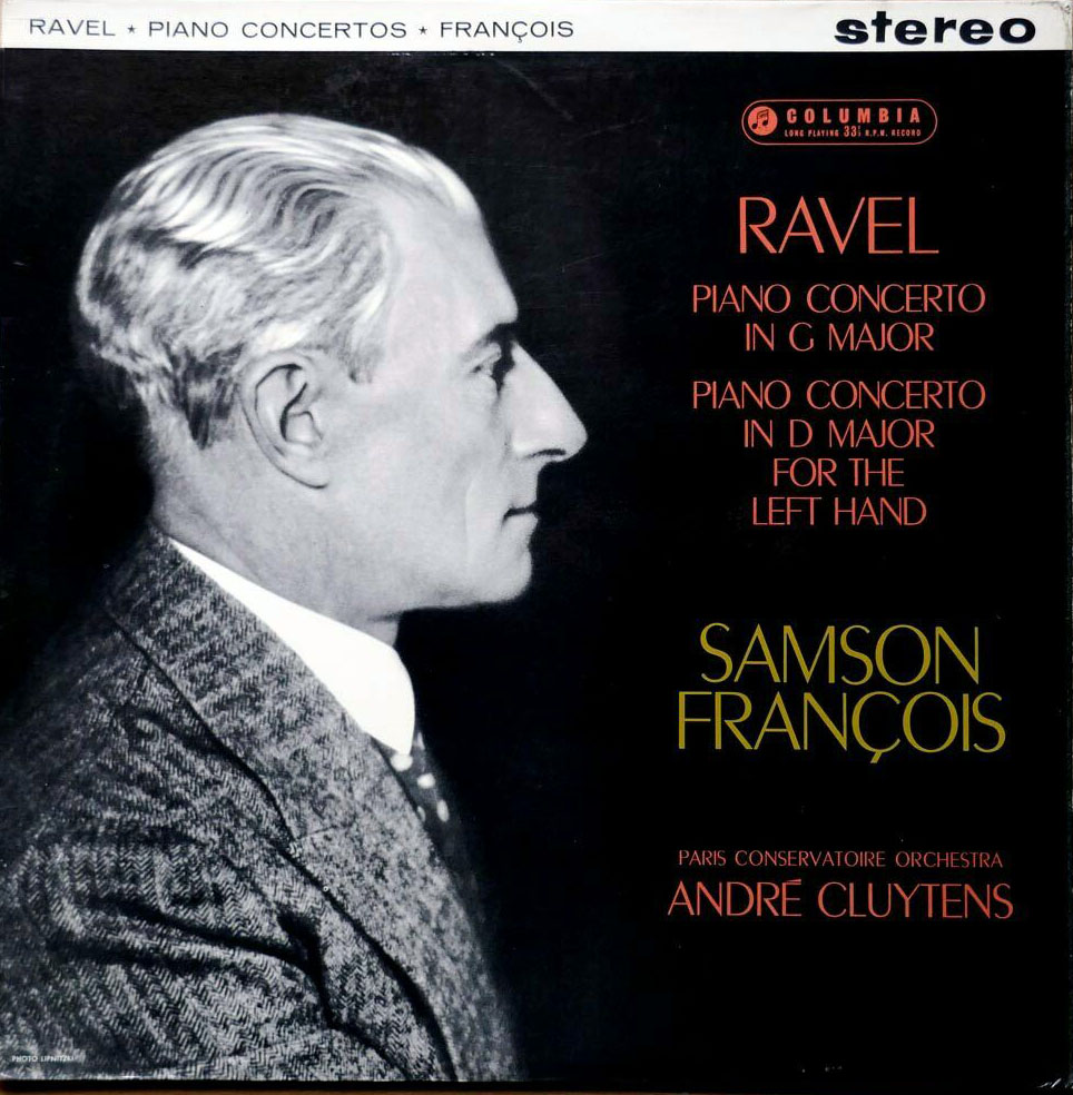 ERC089 Ravel Piano Concertos Played By Samson François and Conducted by André Cluytens